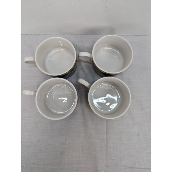 American Atelier Bouquet Garni 5011 Flat Coffee Cup 6 Oz Lot of 4 - Picture 4 of 6